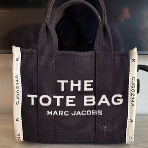 Marc Jacobs Black and Cream Tote Bag